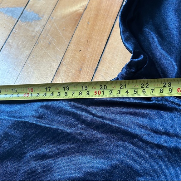 American Apparel Sz S Navy Disco Cropped Skinny Pants - Picture 12 of 12